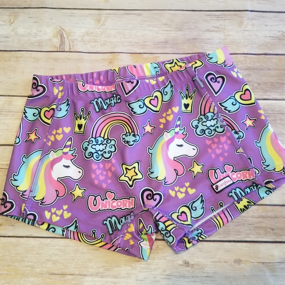 CrazyPants Unicorn Shorts YL
